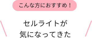 セルライトが気になってきた